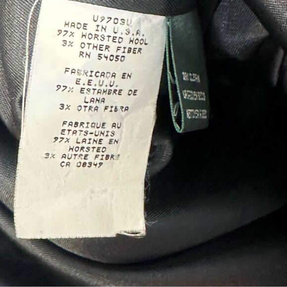 Ralph Lauren Navy Blue Wool Vintage Gold Button Pea Coat | 16 - Picture 8 of 8